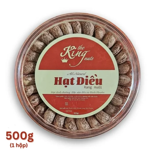 hạt điều rang muối bình phước loại 1 500 gram thekingnuts.com